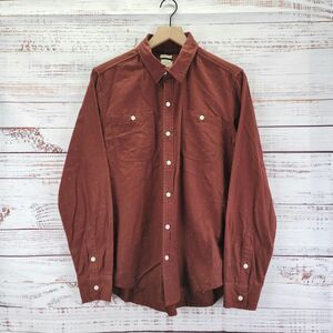 Bridge Burn Shirt Mens Size M Rust Color Pocket Workwear Portland Oregon EUC